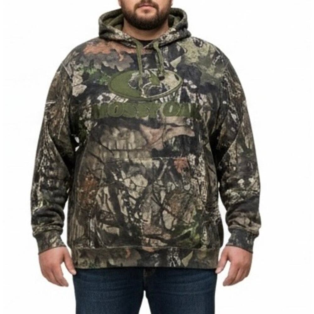 Mossy Oak Men's hunting Performance Pullover‎ Camo Hoodie 3XL